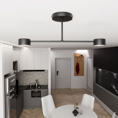 Lampa sufitowa HALO 2 BLACK 2xGX53 max 8W  IP20 (1355/2)